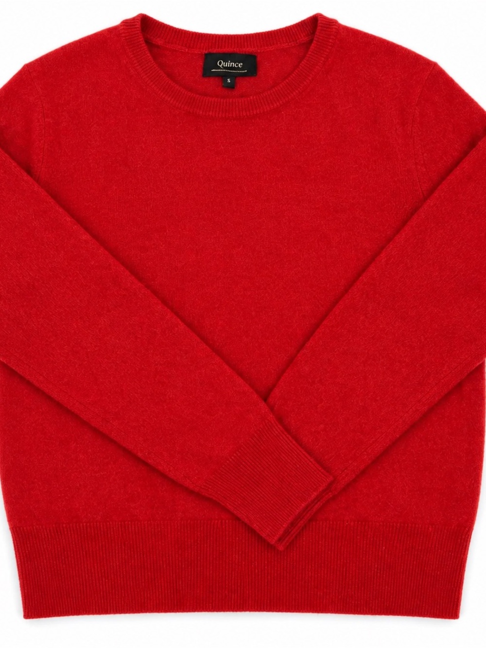 Quince Women’s Vibrant Red Crewneck Sweater